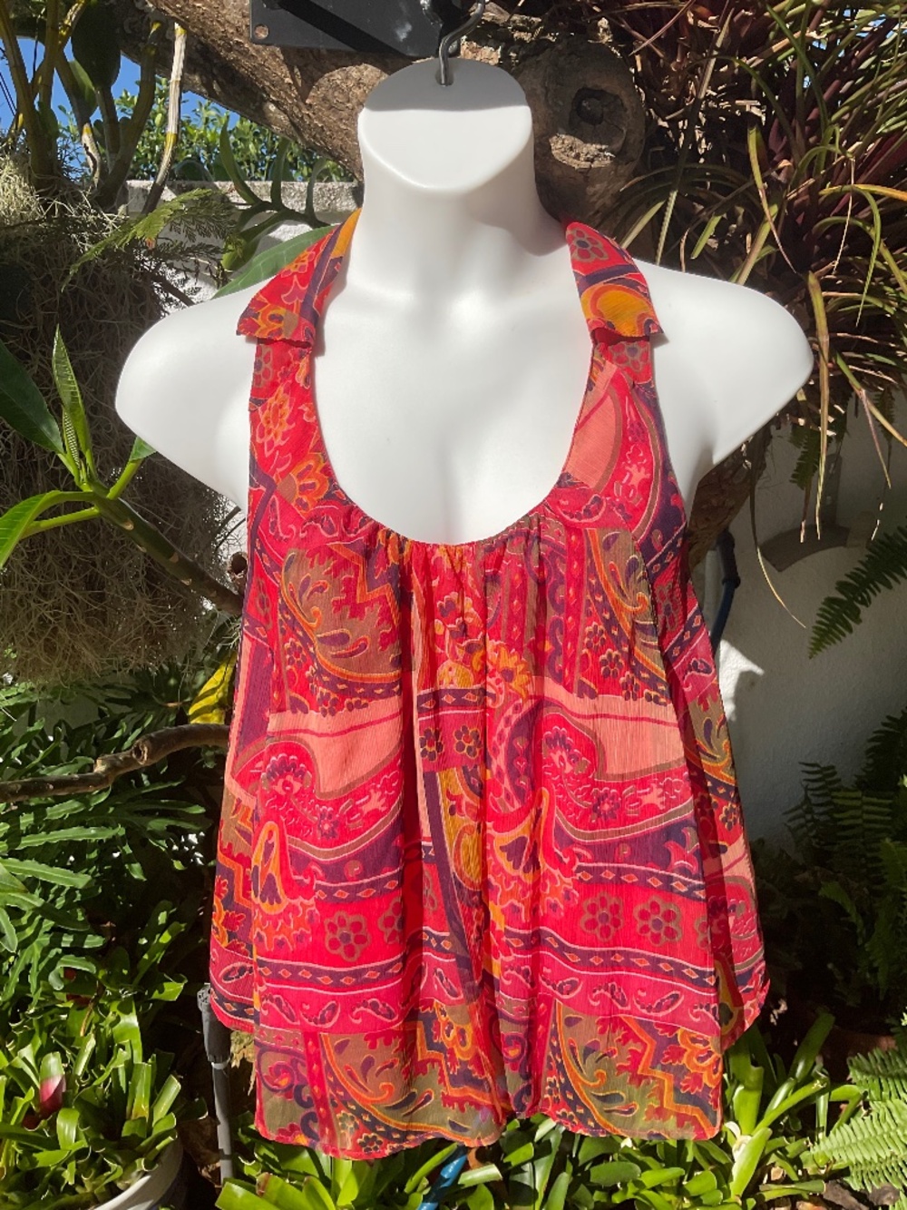 Free People Red Sleeveless Top